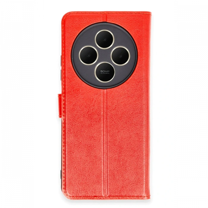 Newface Xiaomi Redmi 14C Kılıf Trend S Plus Kapaklı Kılıf - Kırmızı