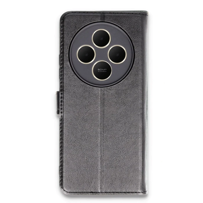 Newface Xiaomi Redmi 14C Kılıf Trend S Plus Kapaklı Kılıf - Siyah