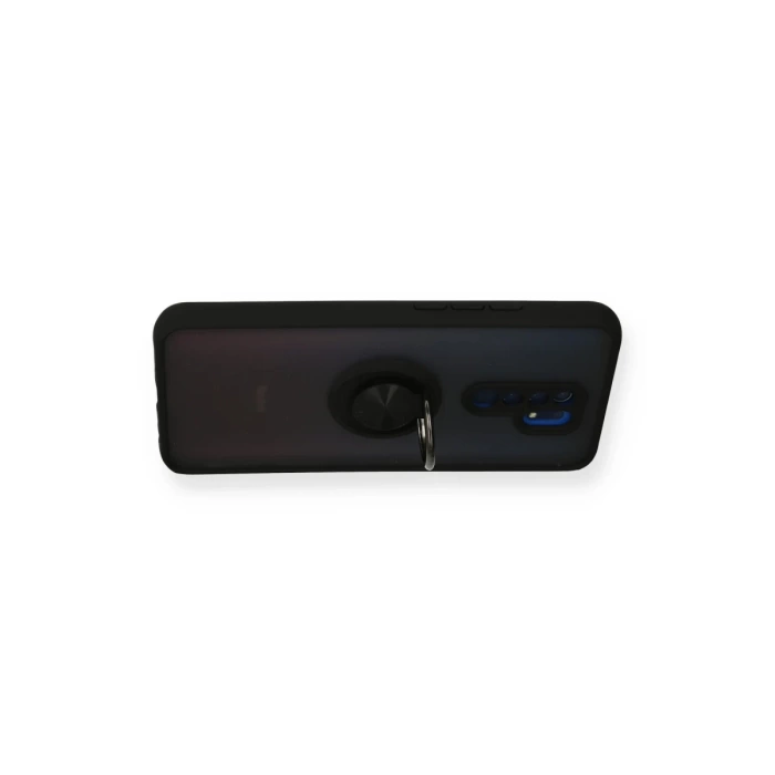 Newface Xiaomi Redmi 9 Kılıf Montreal Yüzüklü Silikon Kapak