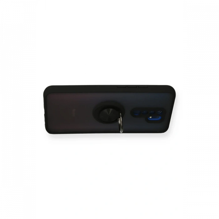 Newface Xiaomi Redmi 9 Kılıf Montreal Yüzüklü Silikon Kapak