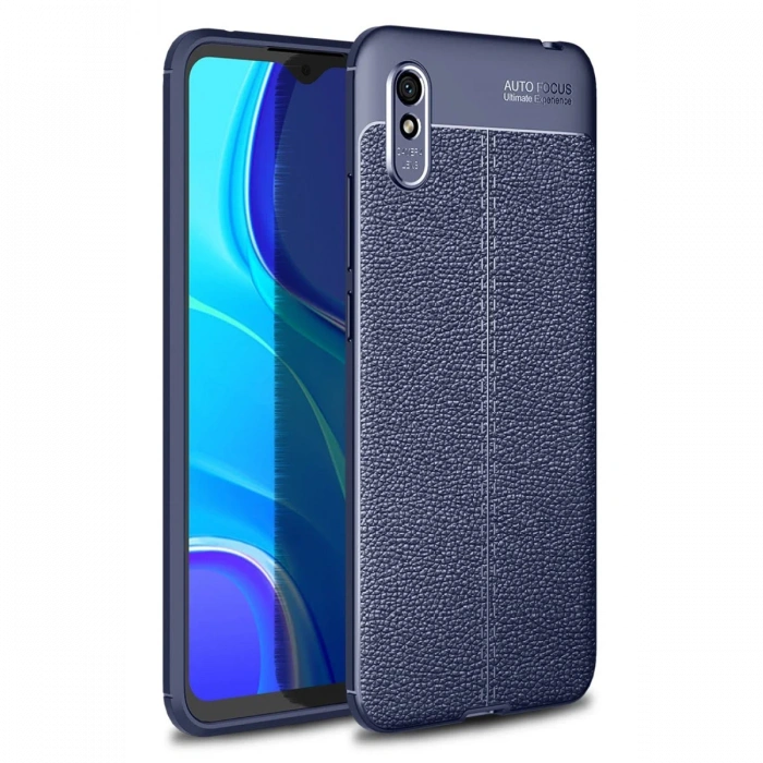Newface Xiaomi Redmi 9A Kılıf Auto Focus Kapak - Lacivert