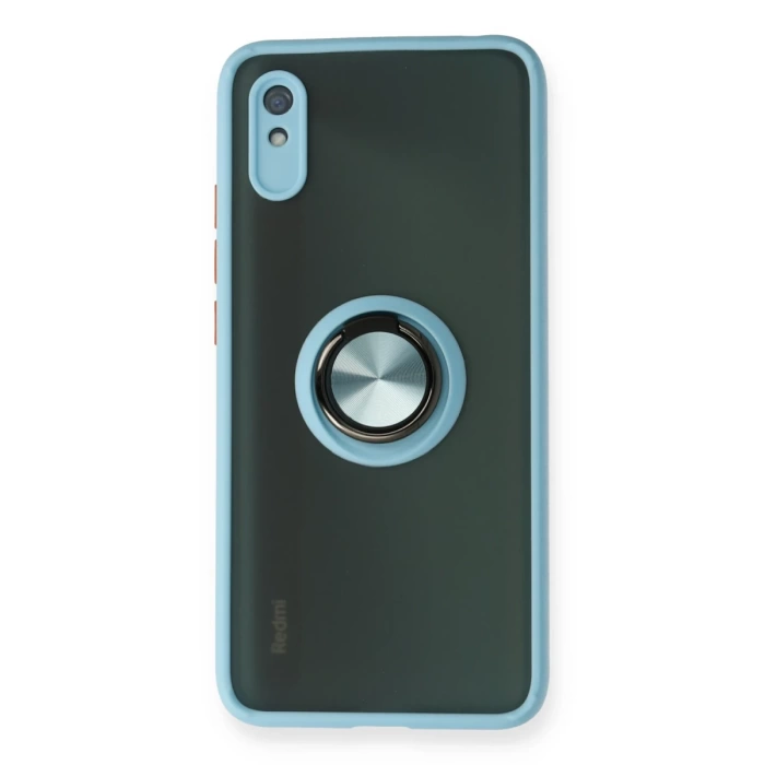 Newface Xiaomi Redmi 9A Kılıf Montreal Yüzüklü Silikon Kapak
