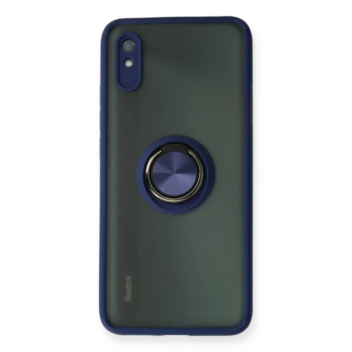 Newface Xiaomi Redmi 9A Kılıf Montreal Yüzüklü Silikon Kapak