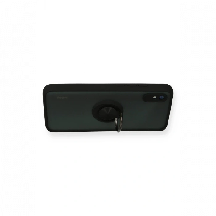 Newface Xiaomi Redmi 9A Kılıf Montreal Yüzüklü Silikon Kapak