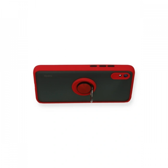 Newface Xiaomi Redmi 9A Kılıf Montreal Yüzüklü Silikon Kapak