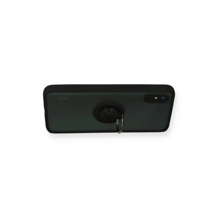 Newface Xiaomi Redmi 9A Kılıf Montreal Yüzüklü Silikon Kapak