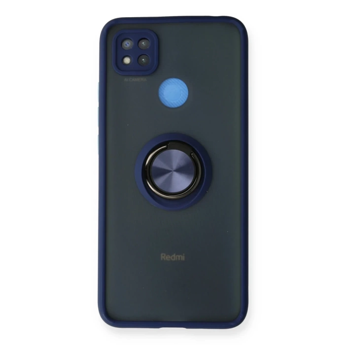 Newface Xiaomi Redmi 9C Kılıf Montreal Yüzüklü Silikon Kapak
