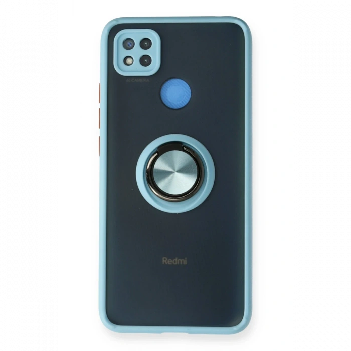 Newface Xiaomi Redmi 9C Kılıf Montreal Yüzüklü Silikon Kapak
