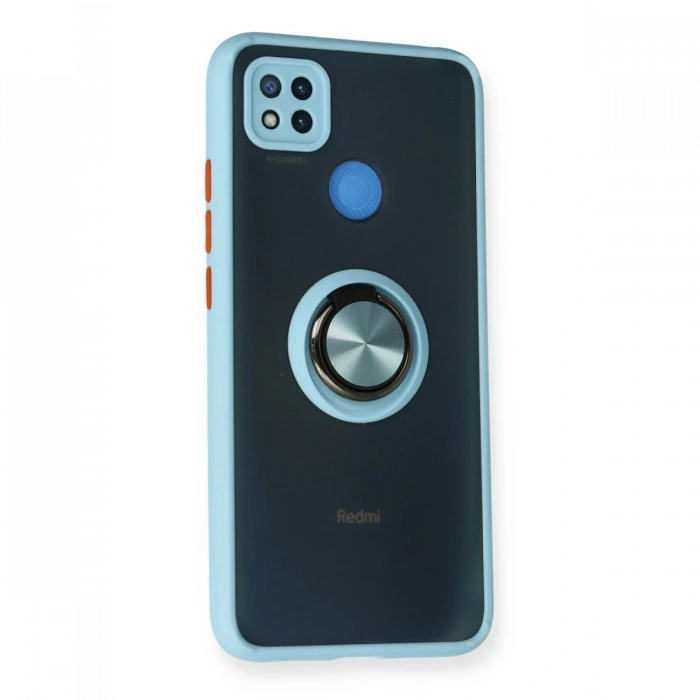 Newface Xiaomi Redmi 9C Kılıf Montreal Yüzüklü Silikon Kapak