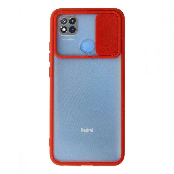 Newface Xiaomi Redmi 9C Kılıf Palm Buzlu Kamera Sürgülü Silikon