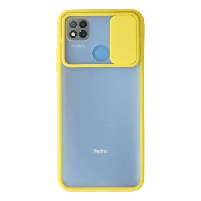 Newface Xiaomi Redmi 9C Kılıf Palm Buzlu Kamera Sürgülü Silikon