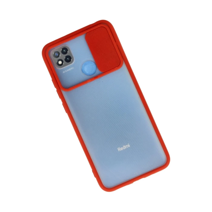 Newface Xiaomi Redmi 9C Kılıf Palm Buzlu Kamera Sürgülü Silikon