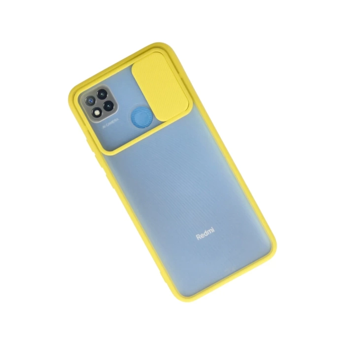 Newface Xiaomi Redmi 9C Kılıf Palm Buzlu Kamera Sürgülü Silikon