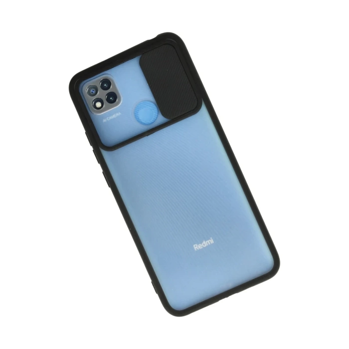 Newface Xiaomi Redmi 9C Kılıf Palm Buzlu Kamera Sürgülü Silikon