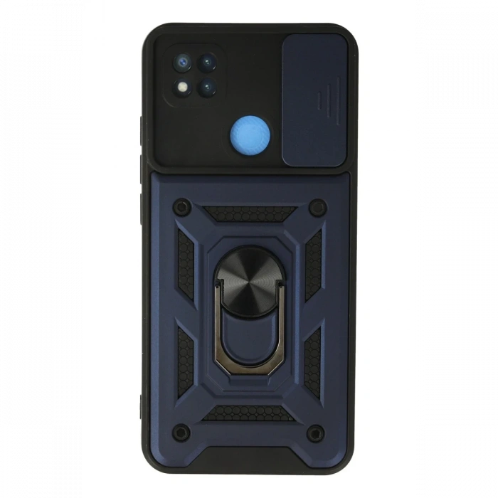 Newface Xiaomi Redmi 9C Kılıf Pars Lens Yüzüklü Silikon