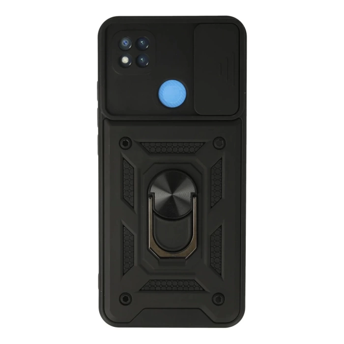 Newface Xiaomi Redmi 9C Kılıf Pars Lens Yüzüklü Silikon