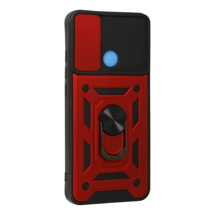 Newface Xiaomi Redmi 9C Kılıf Pars Lens Yüzüklü Silikon