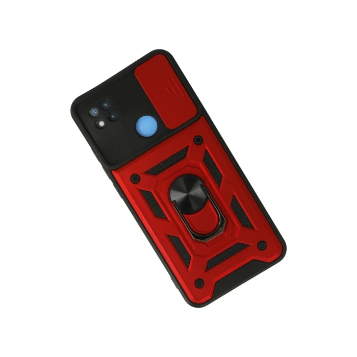 Newface Xiaomi Redmi 9C Kılıf Pars Lens Yüzüklü Silikon