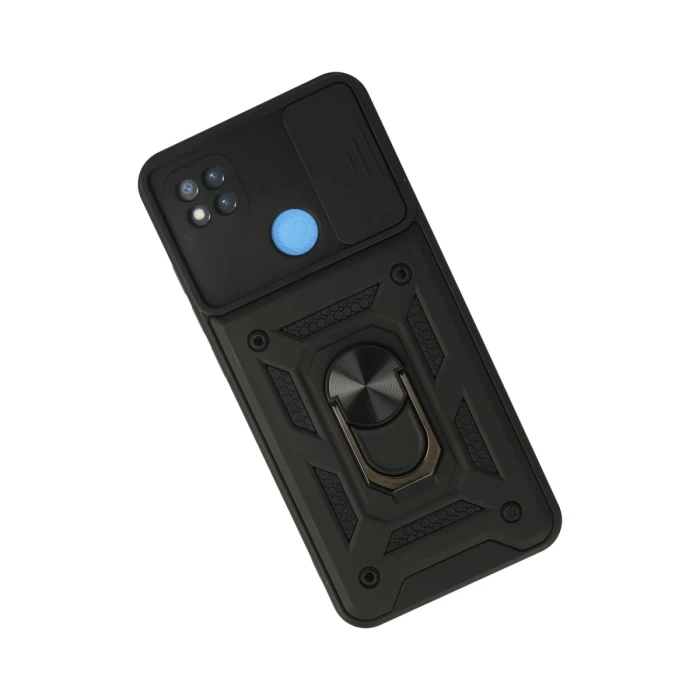Newface Xiaomi Redmi 9C Kılıf Pars Lens Yüzüklü Silikon