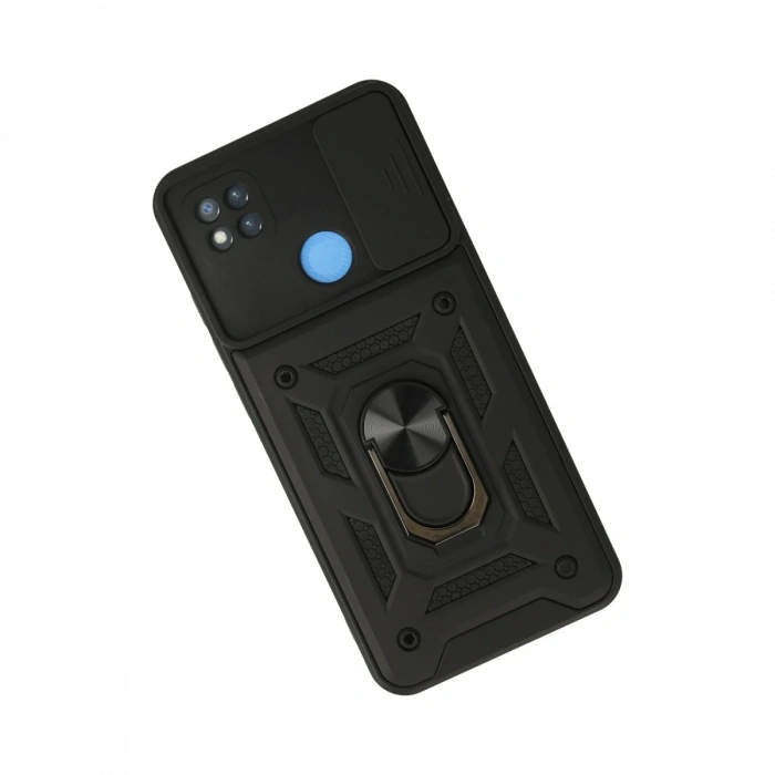 Newface Xiaomi Redmi 9C Kılıf Pars Lens Yüzüklü Silikon