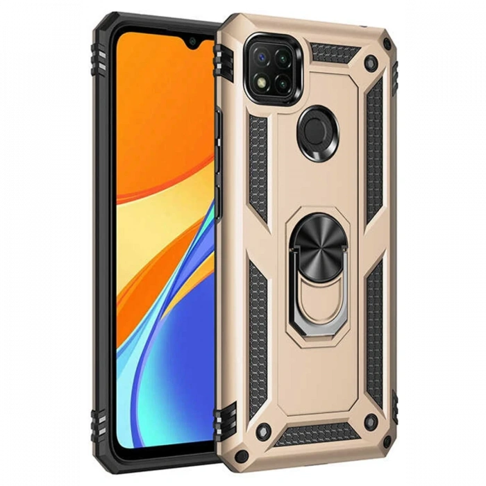Newface Xiaomi Redmi 9C Kılıf Sofya Yüzüklü Silikon Kapak