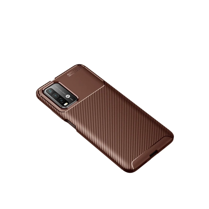 Newface Xiaomi Redmi 9T Kılıf Auto Focus Karbon Kapak