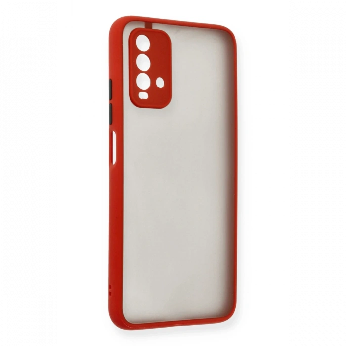 Newface Xiaomi Redmi 9T Kılıf Montreal Silikon Kapak - Kırmızı