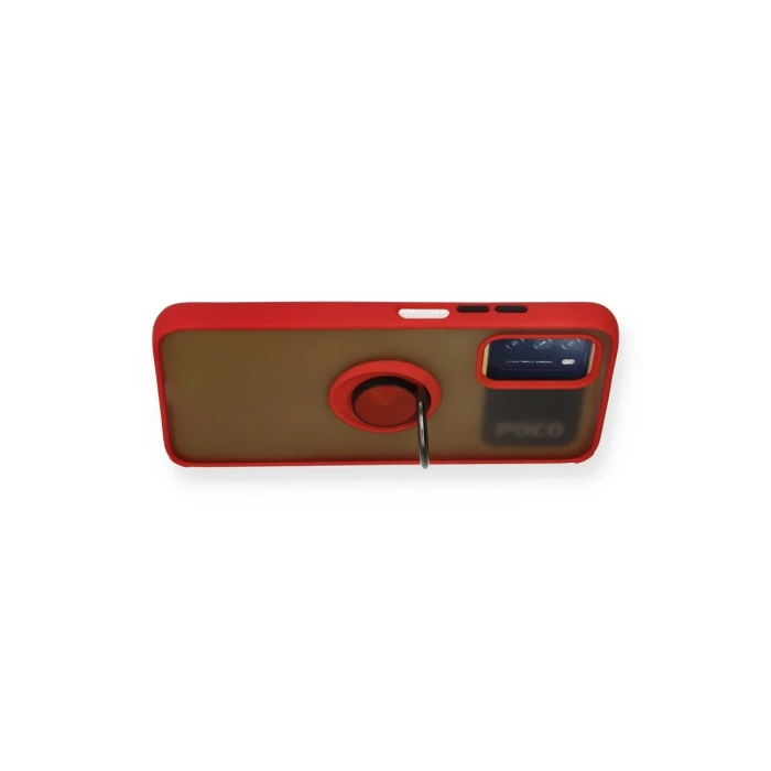 Newface Xiaomi Redmi 9T Kılıf Montreal Yüzüklü Silikon Kapak