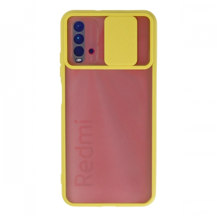 Newface Xiaomi Redmi 9T Kılıf Palm Buzlu Kamera Sürgülü Silikon