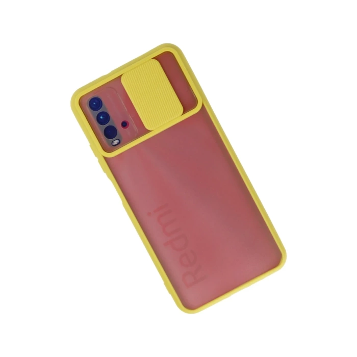 Newface Xiaomi Redmi 9T Kılıf Palm Buzlu Kamera Sürgülü Silikon