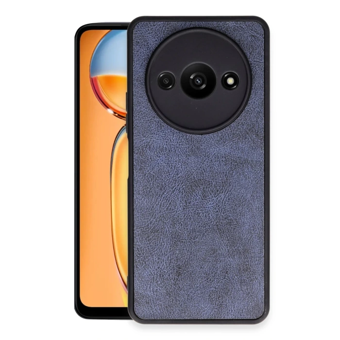 Newface Xiaomi Redmi A3 4G Kılıf Aras Deri Kapak - Lacivert