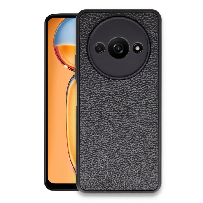 Newface Xiaomi Redmi A3 4G Kılıf Aras Deri Kapak - Siyah