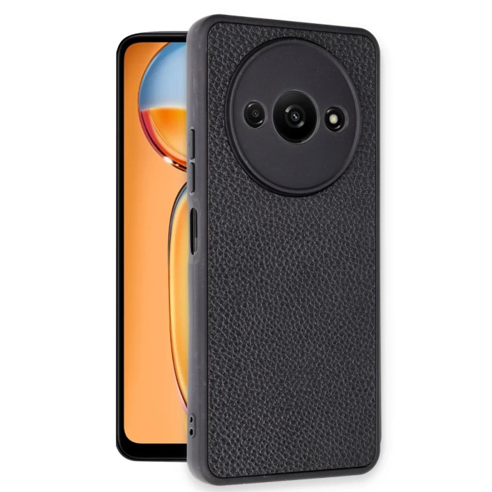 Newface Xiaomi Redmi A3 4G Kılıf Aras Deri Kapak - Siyah