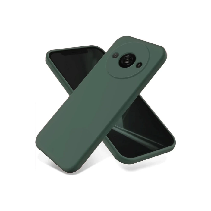 Newface Xiaomi Redmi A3 4G Kılıf First Silikon - Koyu Yeşil