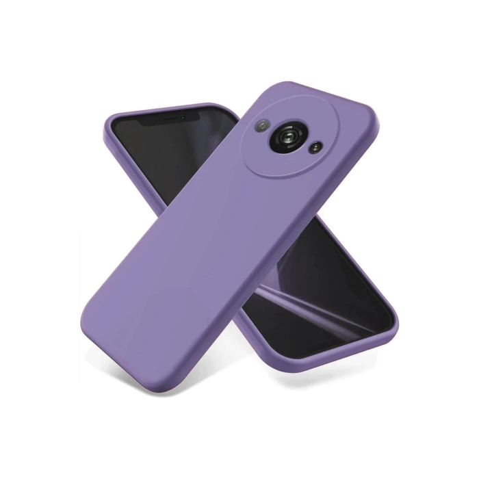 Newface Xiaomi Redmi A3 4G Kılıf First Silikon - Lila