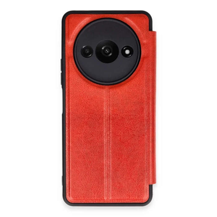 Newface Xiaomi Redmi A3 4G Kılıf Flip Cover - Kırmızı
