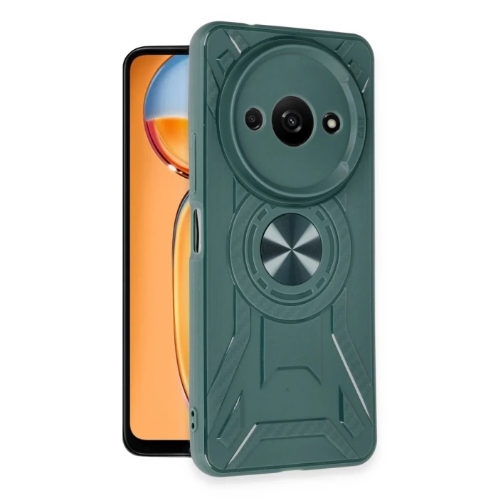 Newface Xiaomi Redmi A3 4G Kılıf Lincoln Silikon - Koyu Yeşil