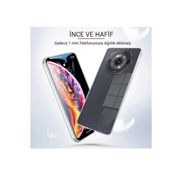 Newface Xiaomi Redmi A3 4G Kılıf Lüx Şeffaf Silikon