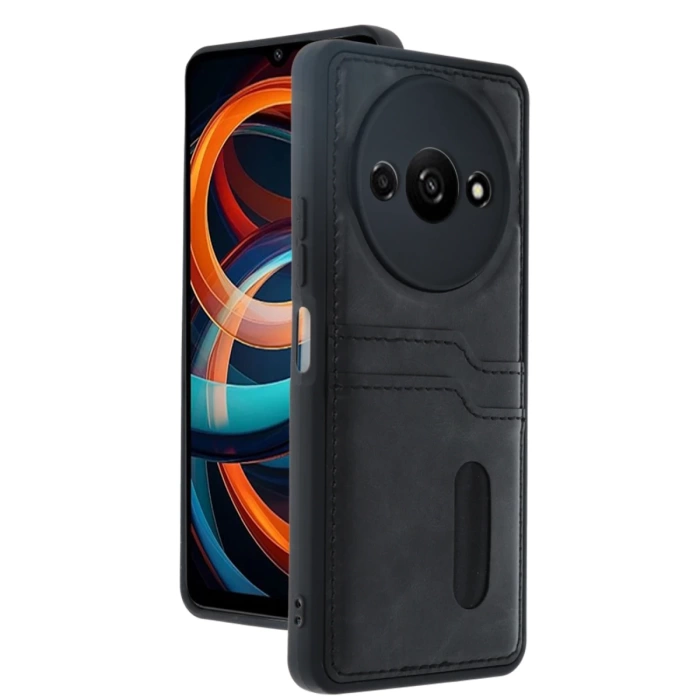 Newface Xiaomi Redmi A3 4G Kılıf Sara Kartvizitli Deri Kılıf