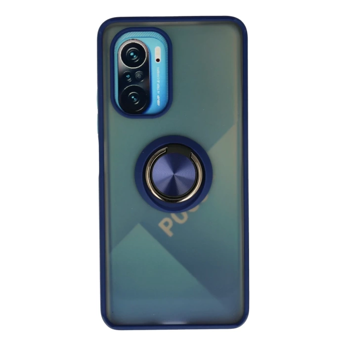 Newface Xiaomi Redmi K40 Kılıf Montreal Yüzüklü Silikon Kapak