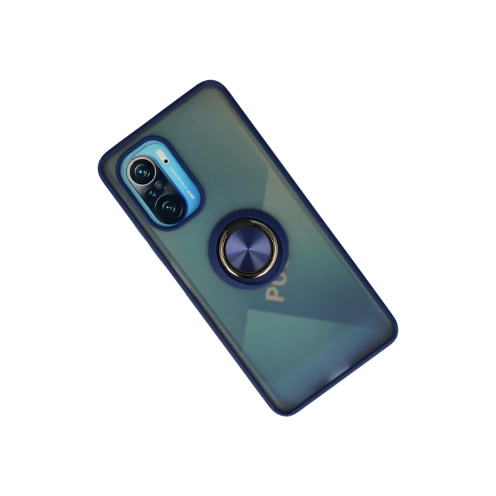 Newface Xiaomi Redmi K40 Kılıf Montreal Yüzüklü Silikon Kapak