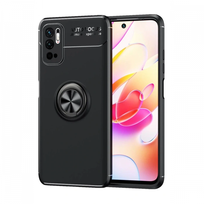 Newface Xiaomi Redmi Note 10 5G Kılıf Range Yüzüklü Silikon