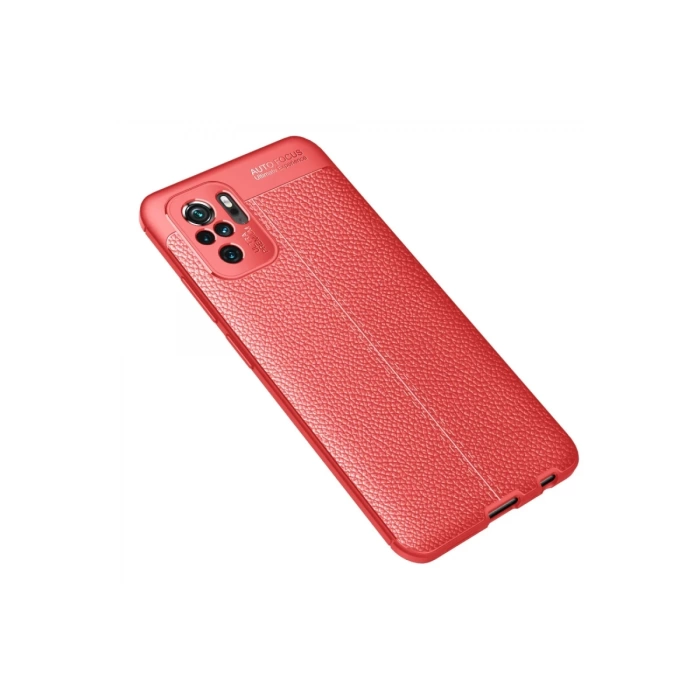 Newface Xiaomi Redmi Note 10 Kılıf Auto Focus Kapak - Kırmızı