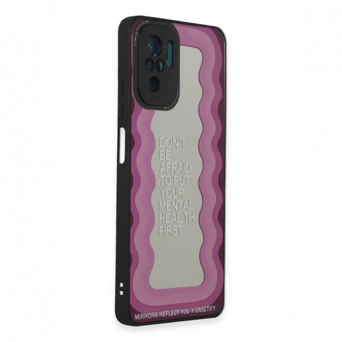 Newface Xiaomi Redmi Note 10 Kılıf Mirror Desenli Kapak