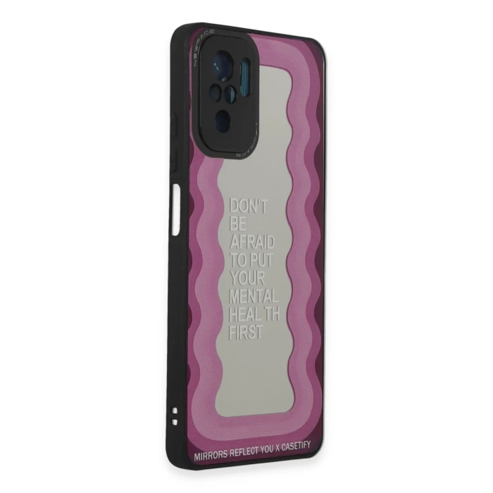 Newface Xiaomi Redmi Note 10 Kılıf Mirror Desenli Kapak