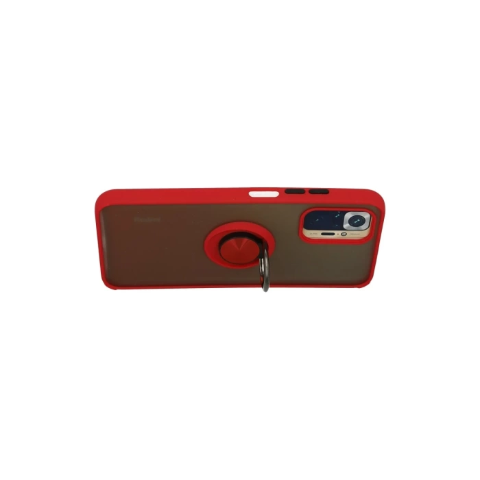 Newface Xiaomi Redmi Note 10 Kılıf Montreal Yüzüklü Silikon Kapak
