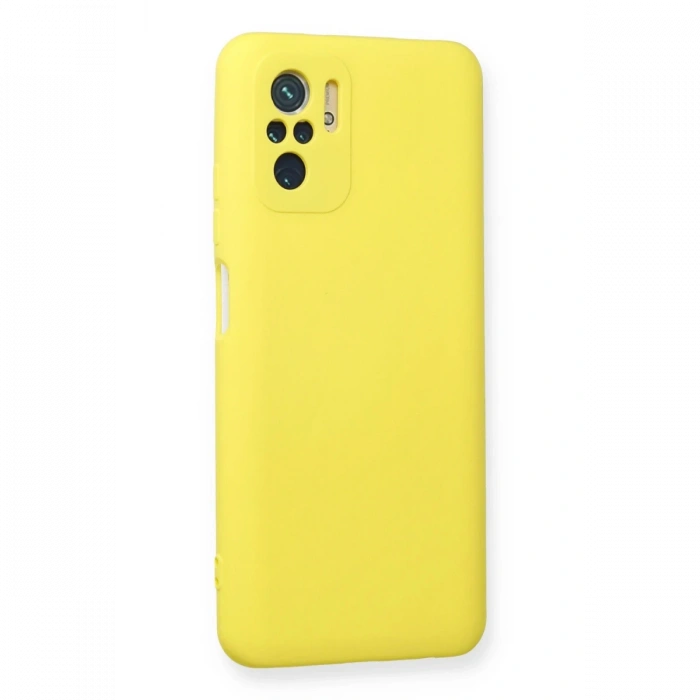 Newface Xiaomi Redmi Note 10 Kılıf Nano içi Kadife Silikon