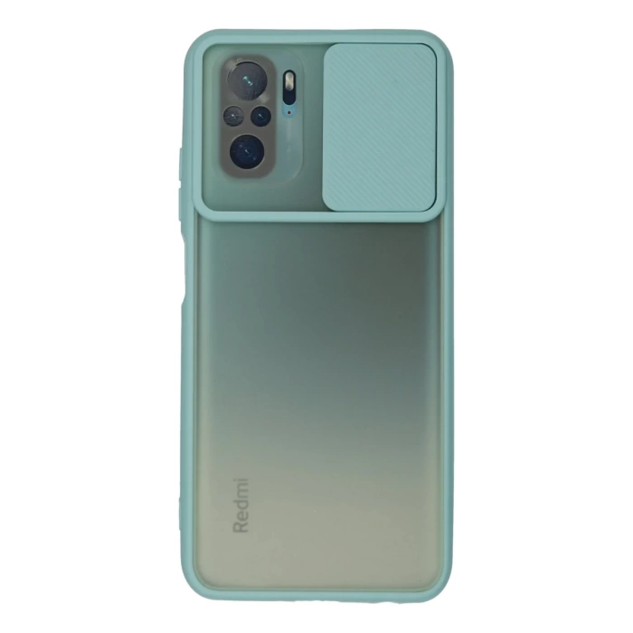 Newface Xiaomi Redmi Note 10 Kılıf Palm Buzlu Kamera Sürgülü Silikon