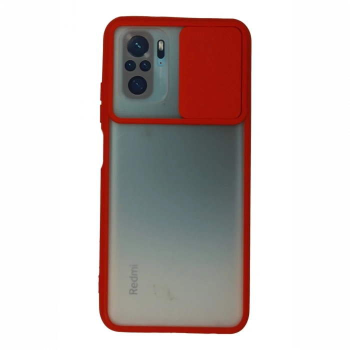 Newface Xiaomi Redmi Note 10 Kılıf Palm Buzlu Kamera Sürgülü Silikon