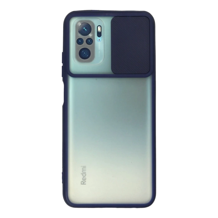 Newface Xiaomi Redmi Note 10 Kılıf Palm Buzlu Kamera Sürgülü Silikon